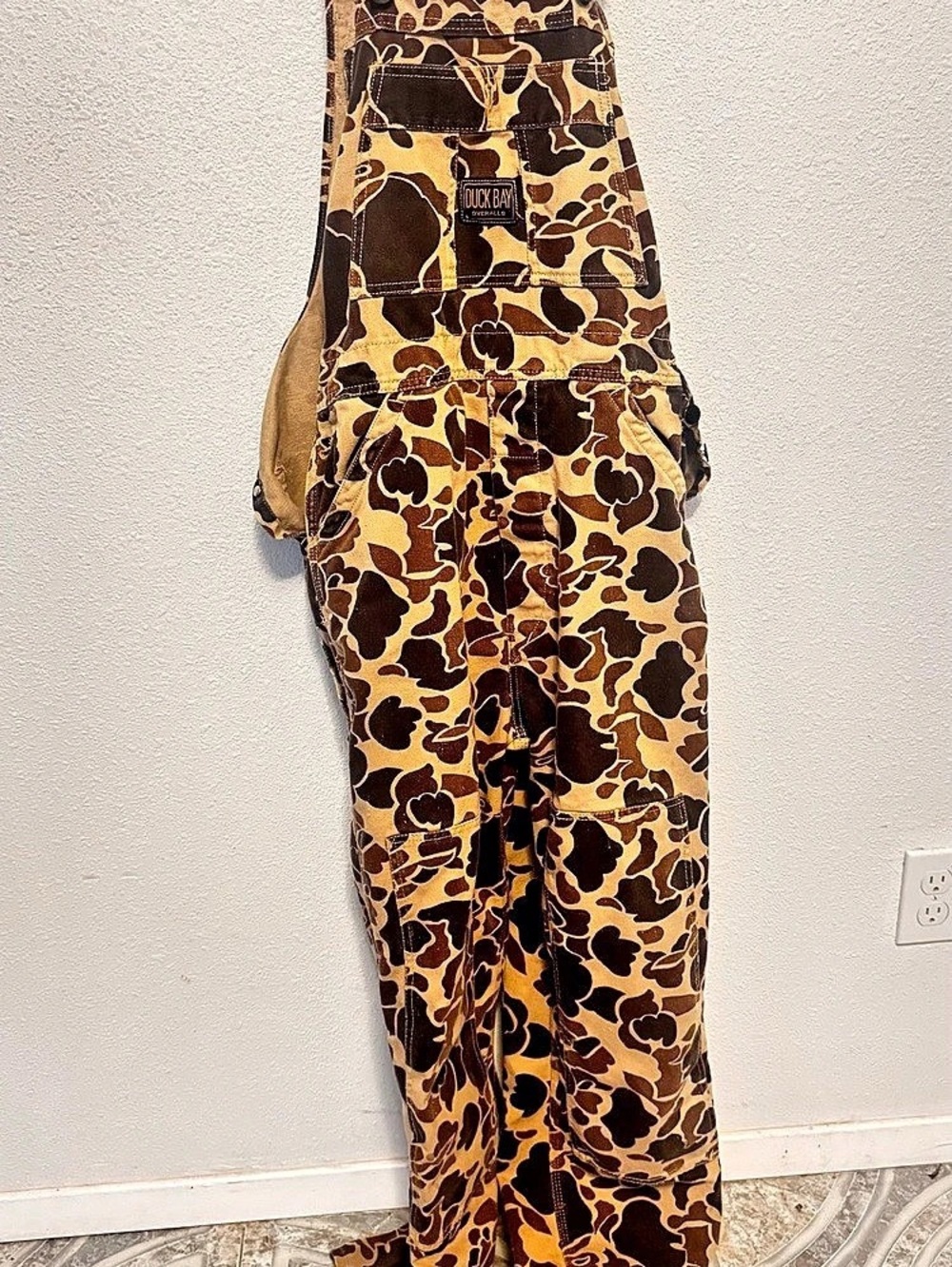 DUCK BAY Camouflage Overalls in Brown & Tan Like New